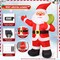 GOOSH 9 FT Christmas Inflatables Santa Claus Animated Giant Outdoor Yard Decorations with Built-in LEDs
